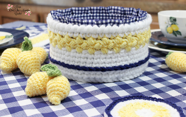 Lemon Farmhouse Basket