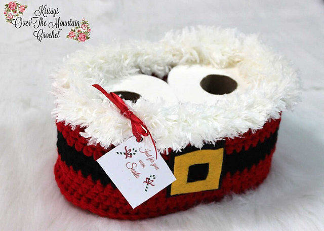 Santa Toilet Tissue Cover