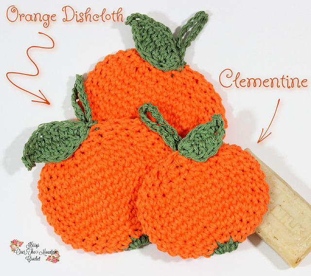 Orange & Clementine Dishcloth