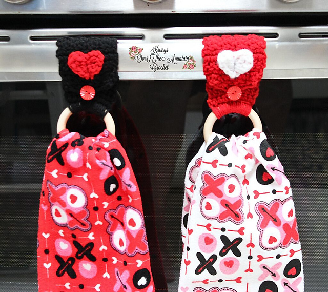 Heart Towel Ring Topper