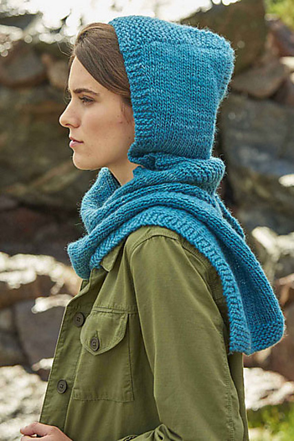 Ravelry: Highland Hooded Scarf pattern by Kristen TenDyke