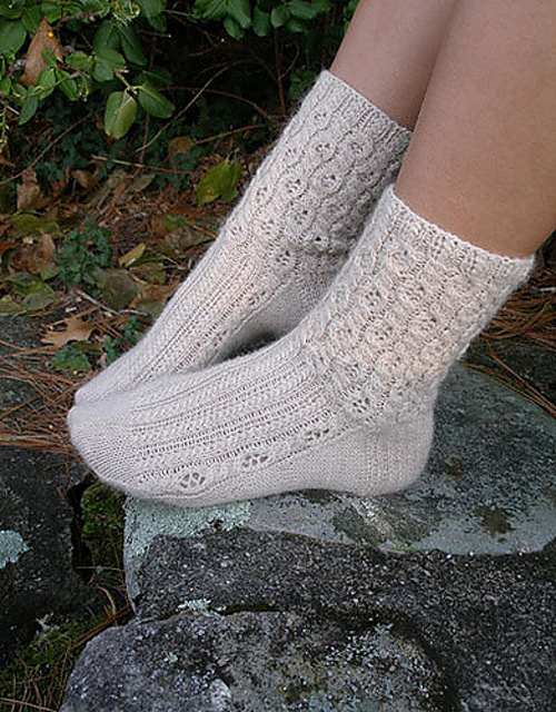 Alpaca Sox Cabled Socks