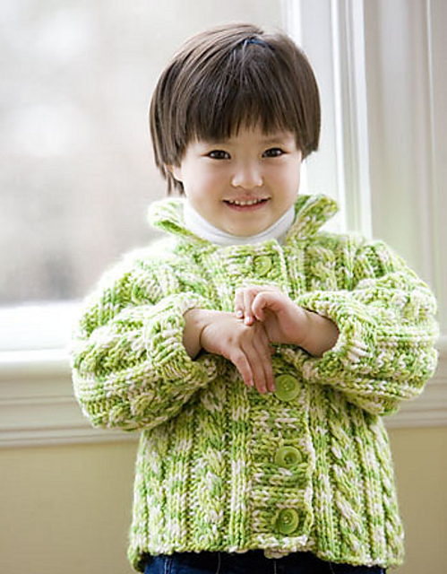 Child's Cabled Cardigan