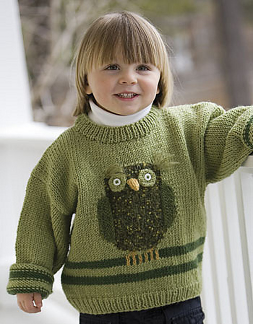 Child's Owl Pullover