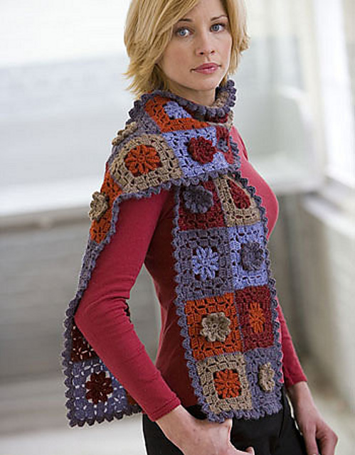 Inca Alpaca and Inca Marl Crochet Scarf