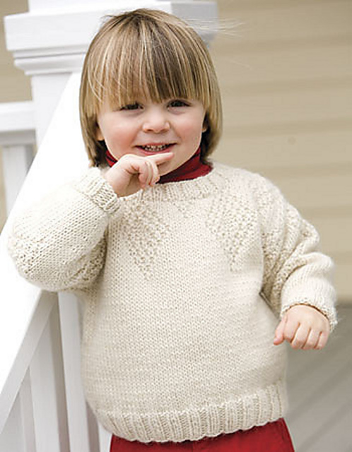Child's Moss Diamond Pullover