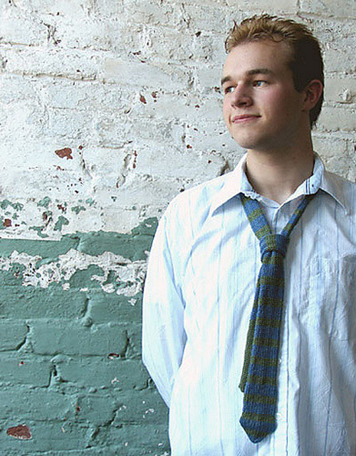 Wool Bam Boo Striped Tie