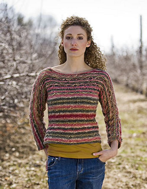 Desert Butterfly Stitch Overlay Pullover