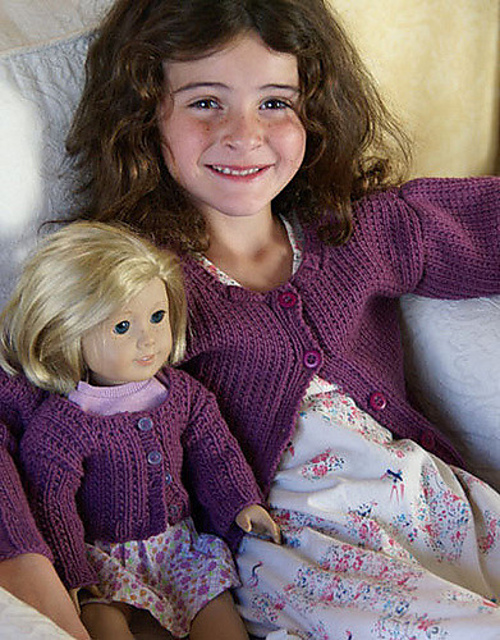 American Girl and Doll Cardigans