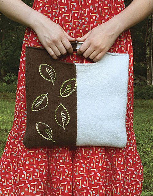 Falling Leaves Felted Bag