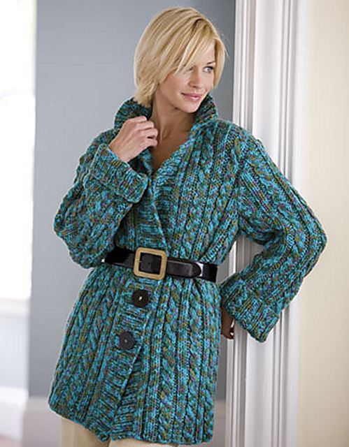Cabled Cardigan