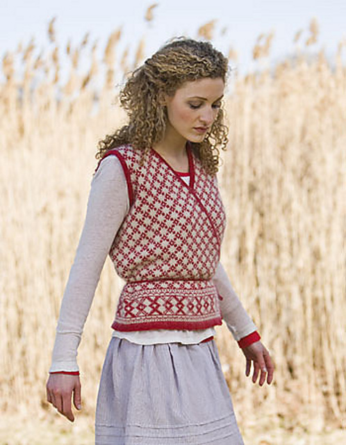 Fresco Colorwork Wrap Vest