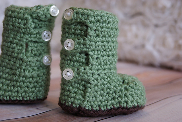 Baby Button Up Boots