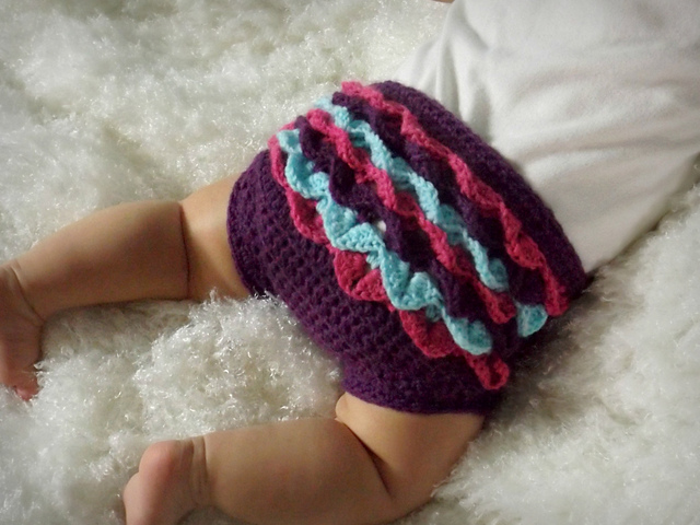 Crocodile Stitch Diaper Cover