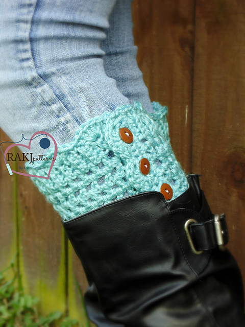 Stylish Button Boot Cuffs