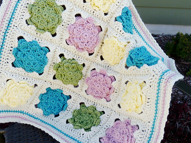 Flower Motif Blanket