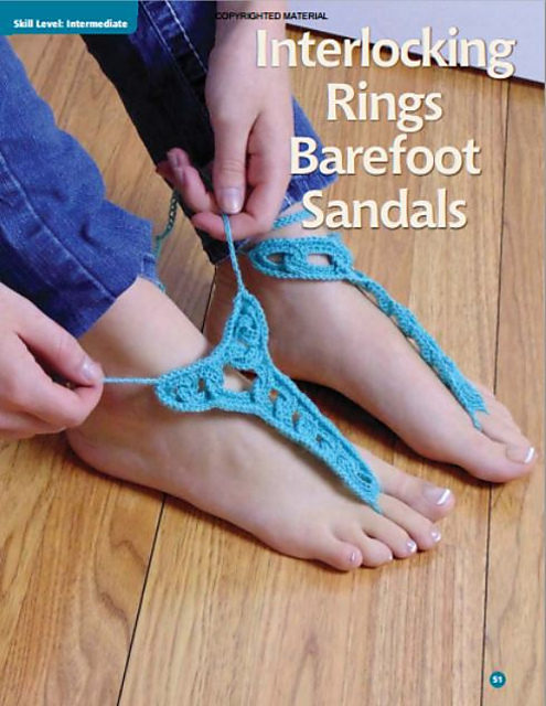 Interlocking Rings Barefoot Sandals