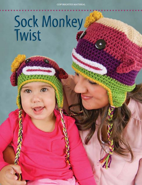 Sock Monkey Twist Hat