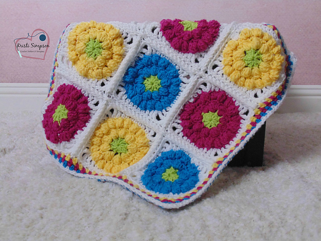 Flower Bobble Blanket