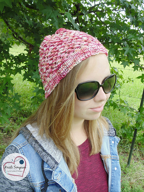Rose Lace Slouchy Hat