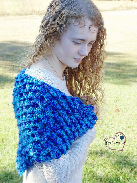 Crocodile Stitch Shawl