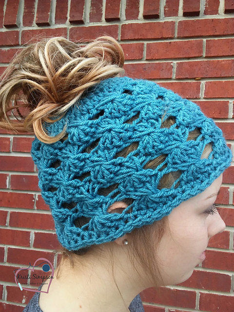 Lacy Messy Bun hat