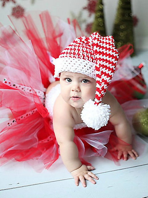 Candy Cane Santa Hat