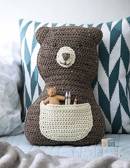 Barry Bear Animal Pillow