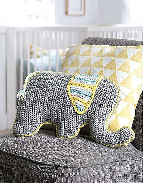 Ellis Elephant Animal Pillow