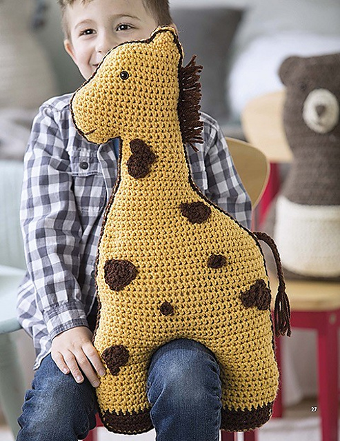 George Giraffe Animal Pillow