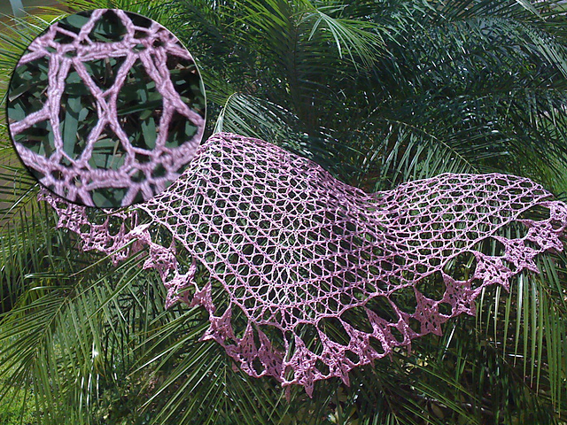 Star Fringe Crochet Shawl