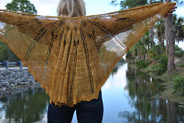 Golden Sunset Shawl