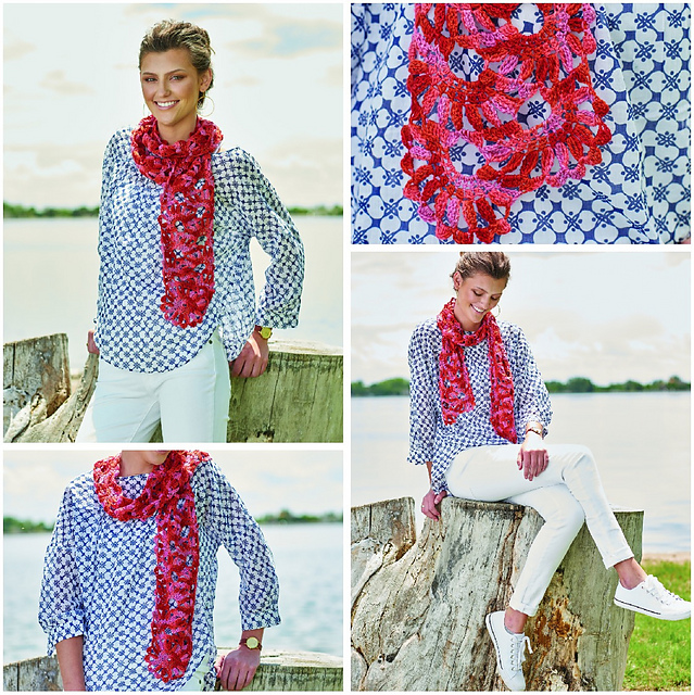 Basket of Light Zentangle-Inspired Motif Scarf