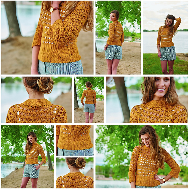Tigress Spiralling Bruges Lace Pullover