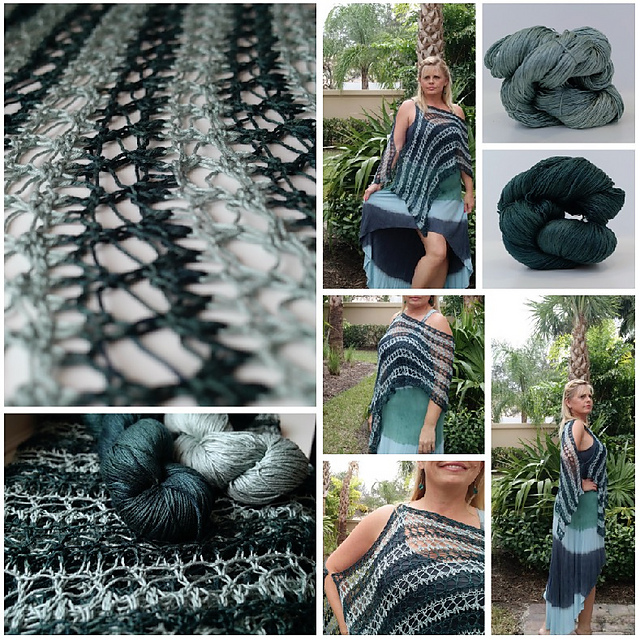Simply Striped Lace Shawl