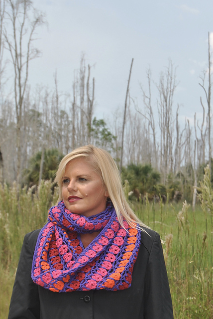 Brave Rosette Infinity Loop Scarf