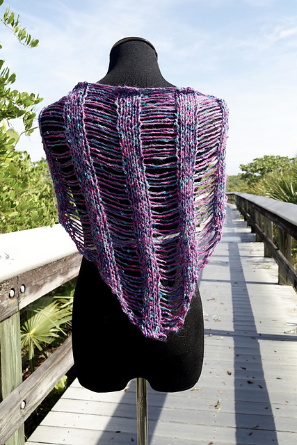Be So Wild Drop Stitch Shawl
