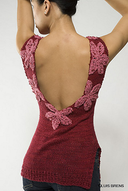Flower Back Sweater # P06152