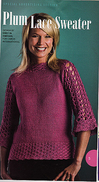 Sugar Plum Lace Pullover