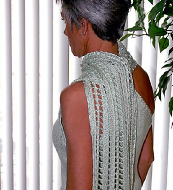 One-Shoulder Tunic and Scarf