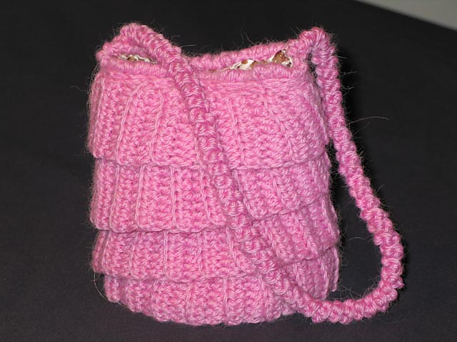 Little Ruffled Handbag - Crochet Version