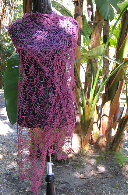 Lacy Pineapple Blossom Shawl