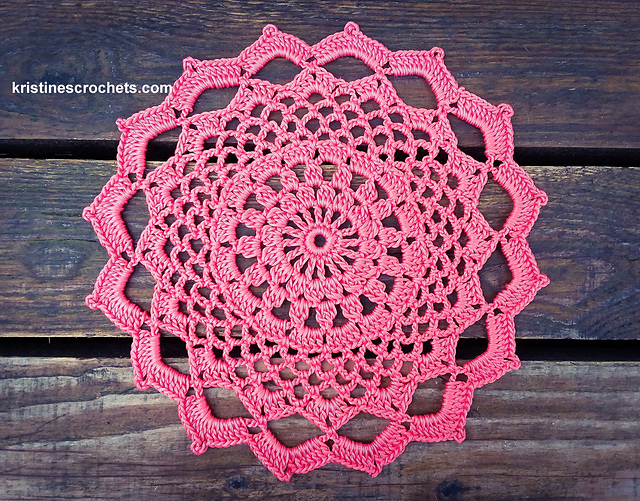 Coral Dreams Doily