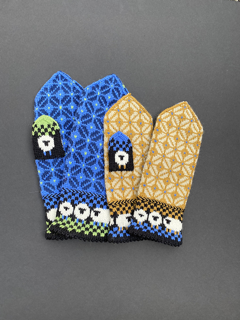 The Herd, sheep mittens (vettlingar, votter)