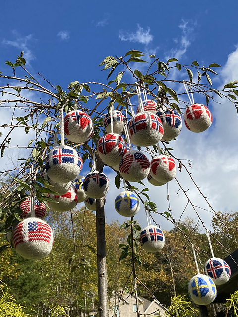Flag Ornaments for Christmas or Independence Day