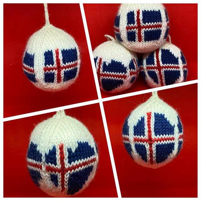 The Icelandic flag ornament