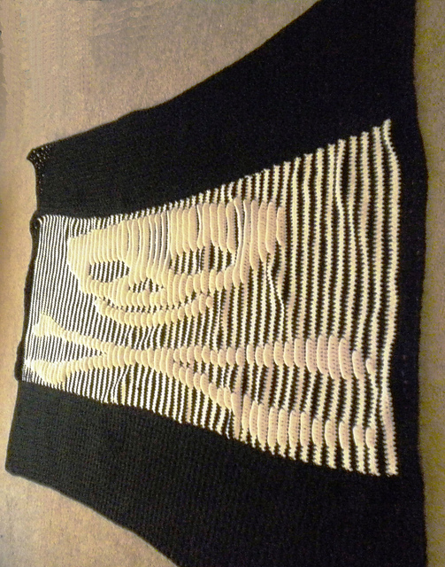 Skull and Cross-bones Illusion Blanket