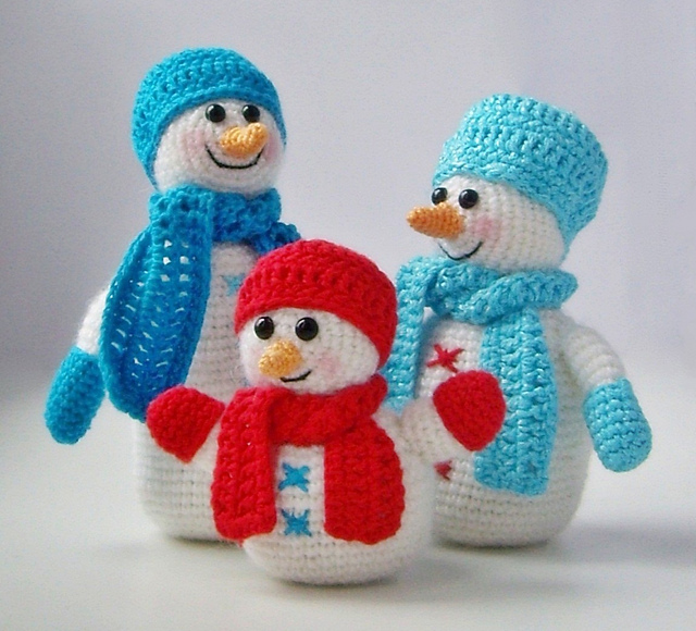 amigurumi Snowfamily