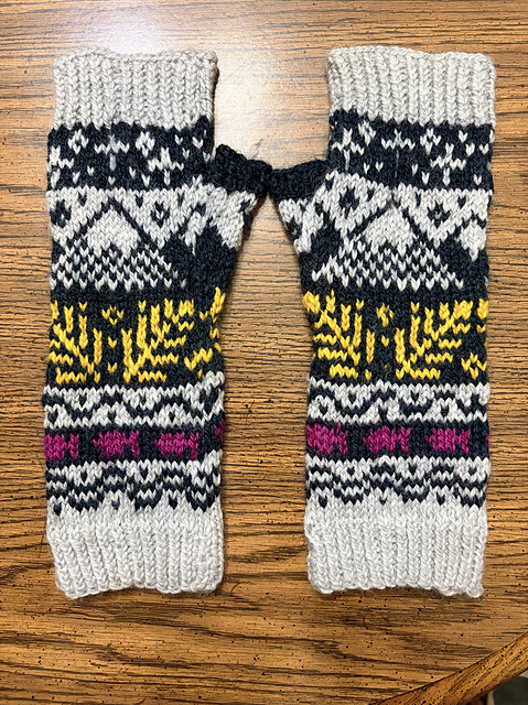 Doodle Fingerless Mitts