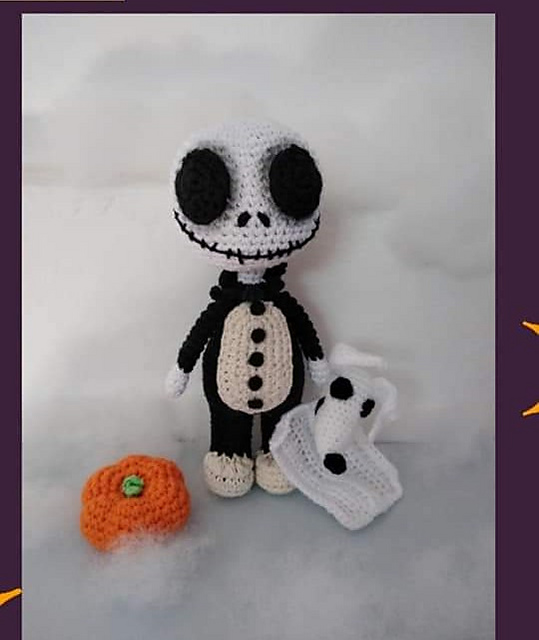 Jack Skellington y Zero Amigurumi